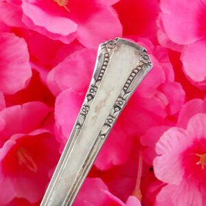 Vintage 1881 Rogers Oneida Del Mar Silverplate Oval Soup Spoons 6 Piece Set